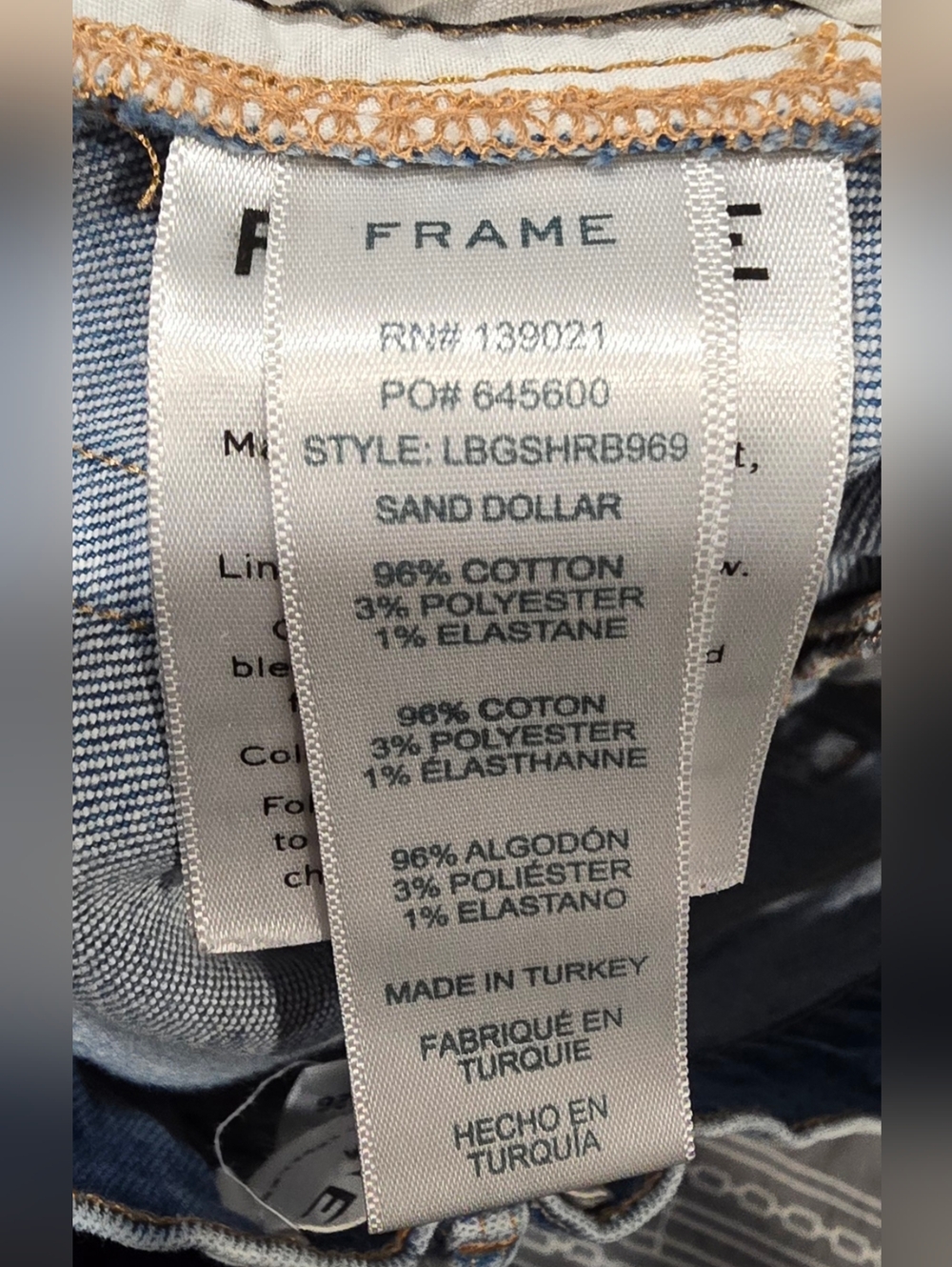 FRAME Denim Le Brigette High Waisted Shorts Size 26 - Picture 8 of 8